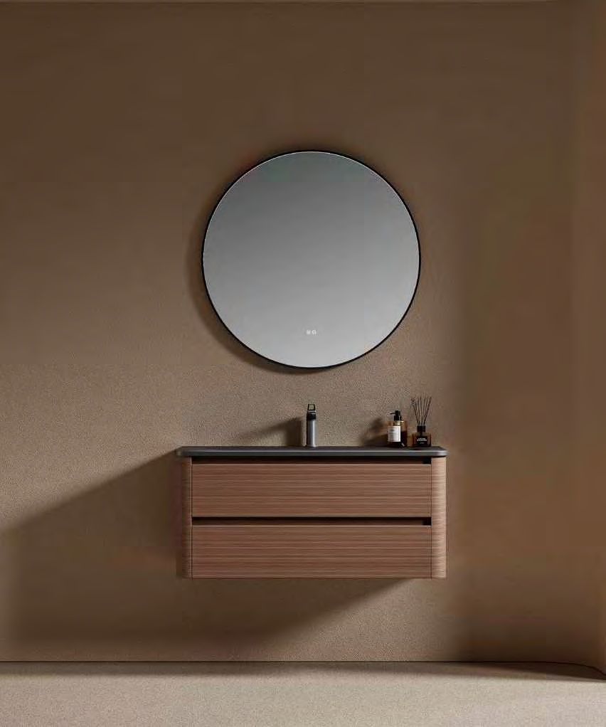 GOGO 6142 Warm Brown Floating Vanity