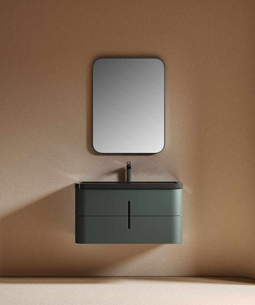 GOGO 6143 Deep Green Floating Vanity