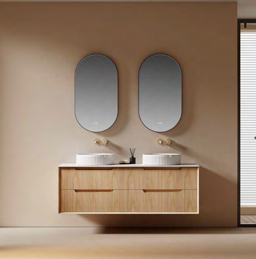 GOGO 6146 Double Vanity with Open Shelf