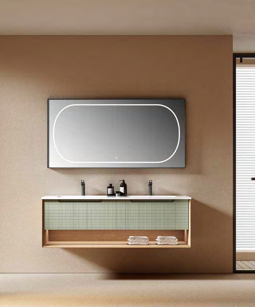 GOGO 6149 Two-Tone Floating Vanity