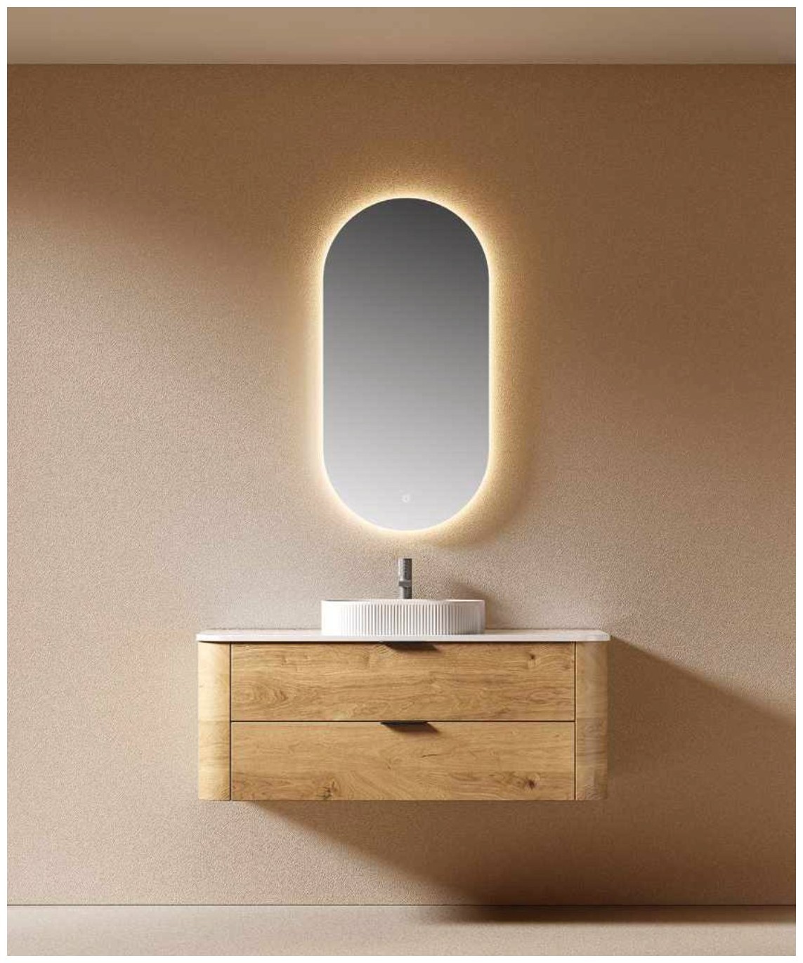 GOGO 6137 Wall-Mounted Bathroom Vanity 6137