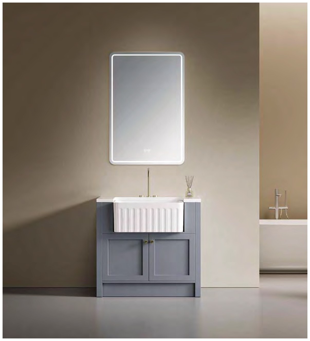 GOGO 6166 Freestanding Bathroom Vanity 6166